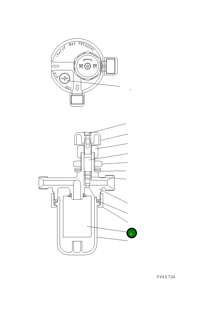 Фильтр MK040 055 Komatsu