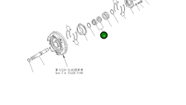 Гайка 14X-15-13251 Komatsu