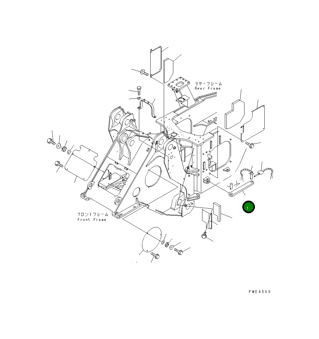 Фиксирующая штанга 425-46-24210 Komatsu