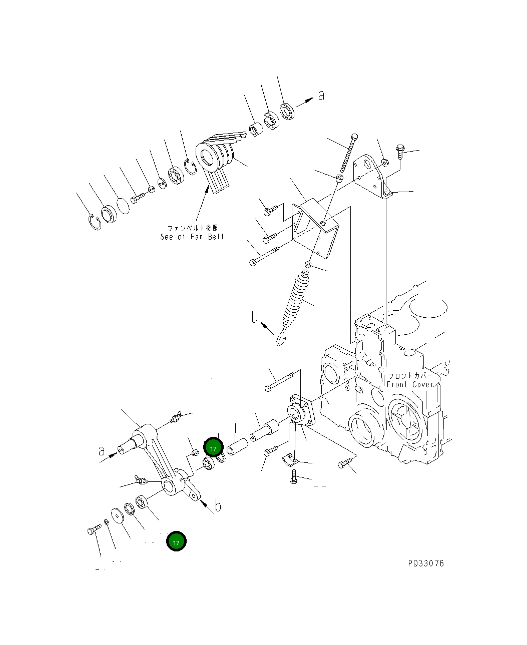 Игольчатый подшипник 6162-64-4910 Komatsu
