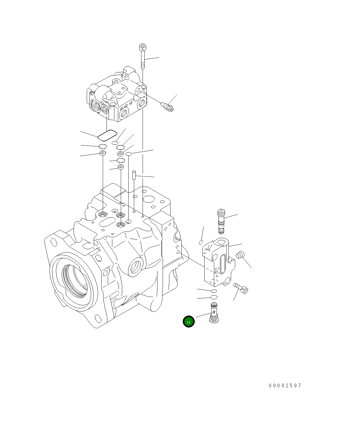 Фильтр 708-1W-48110 Komatsu