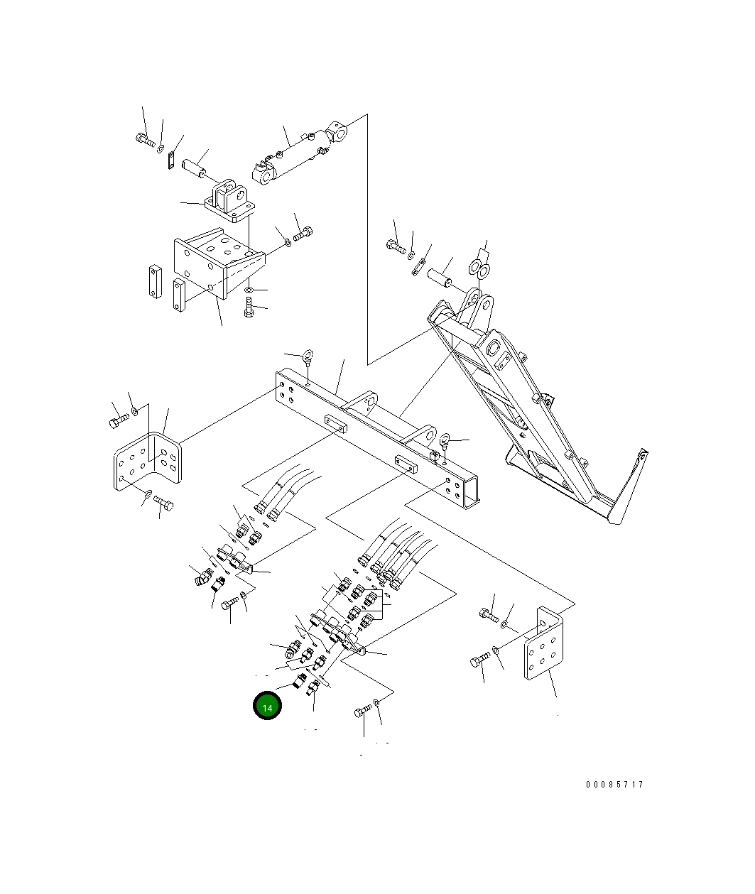 Шарнир 21T-01-31471 Komatsu