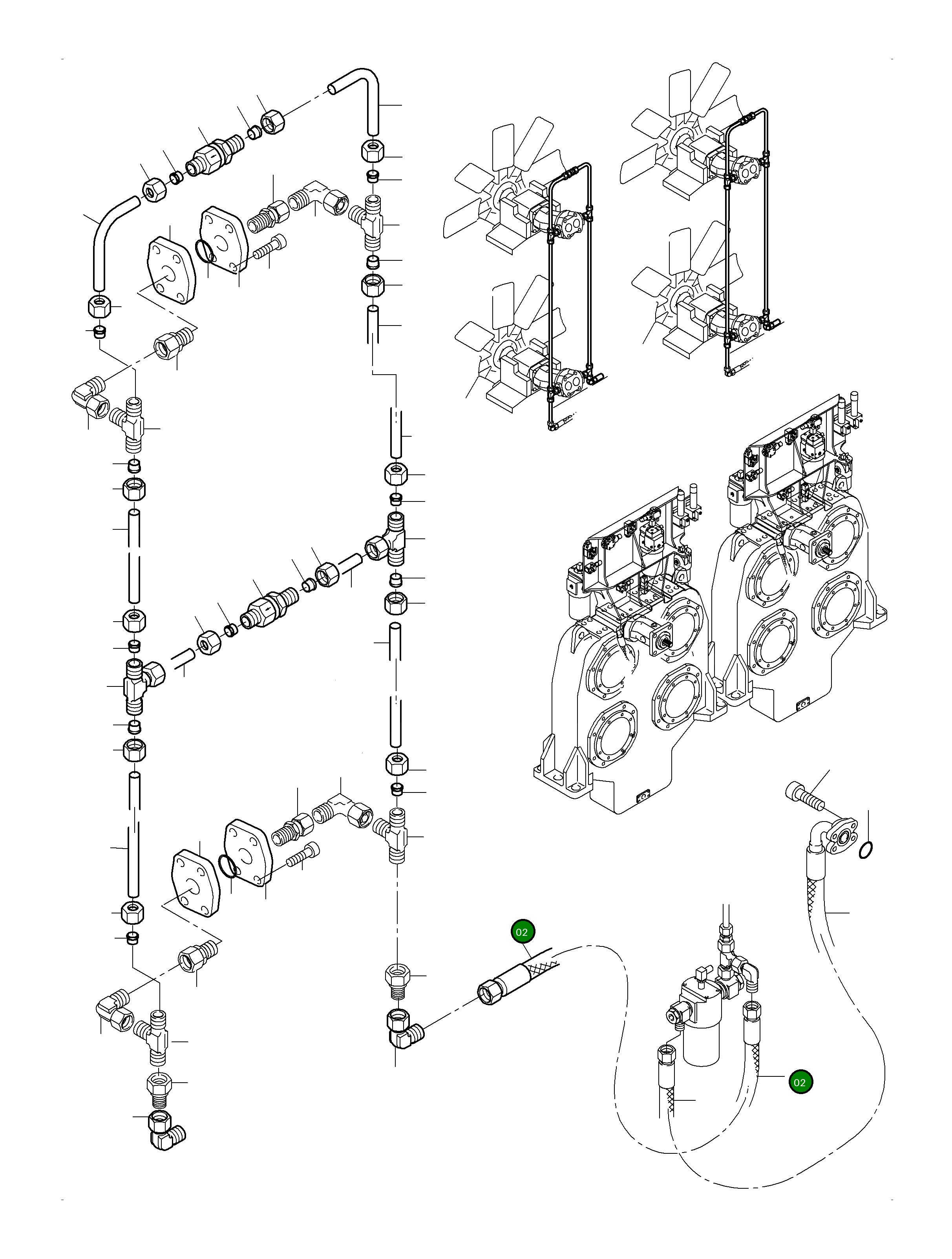 Шланг в сборе с огнезащитным покрытием DN 32x6200 518 813 98 Komatsu