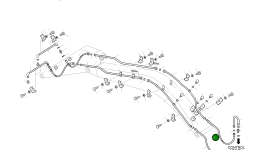 Шланг UNF1 3/16-12-1400L 2184-1196D2 Komatsu