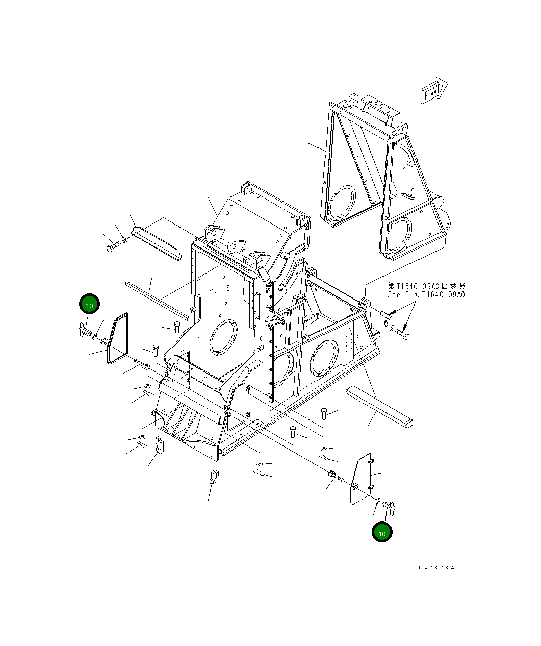 Гайка 8255-72-4621 Komatsu