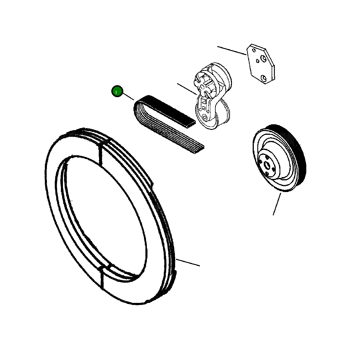 Ремень 42N-01-A2730 Komatsu