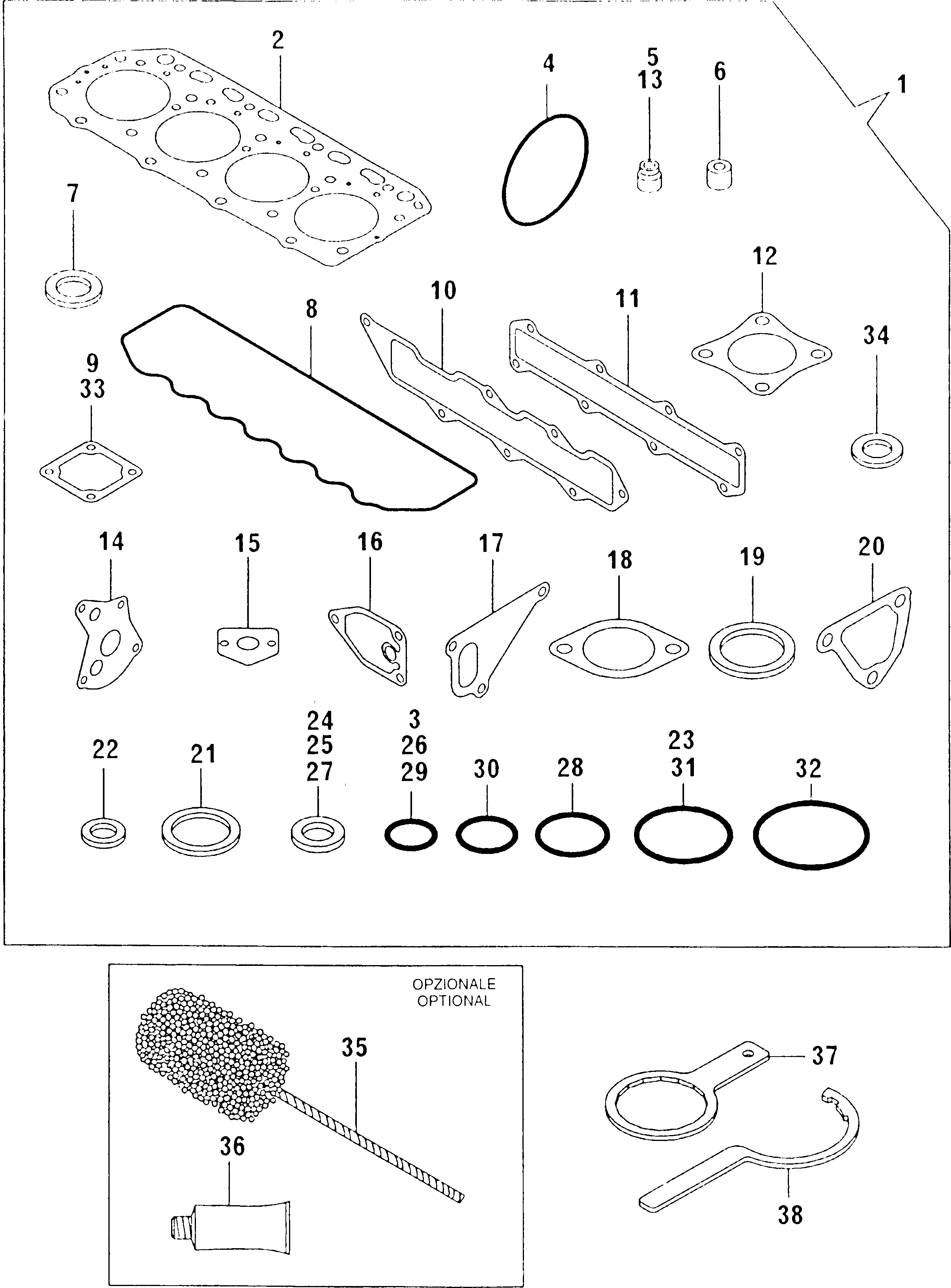 Комплект YM729407-92850 Komatsu