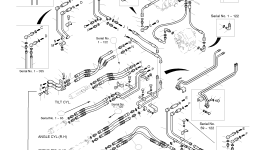 Шланг UNF1 3/16-425L 2184-1197D58 Komatsu