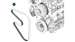 Ремень L=1714,5 мм 6732-61-3871 Komatsu