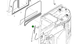 Электродвигатель стеклоочистителя 2507-6006 Komatsu