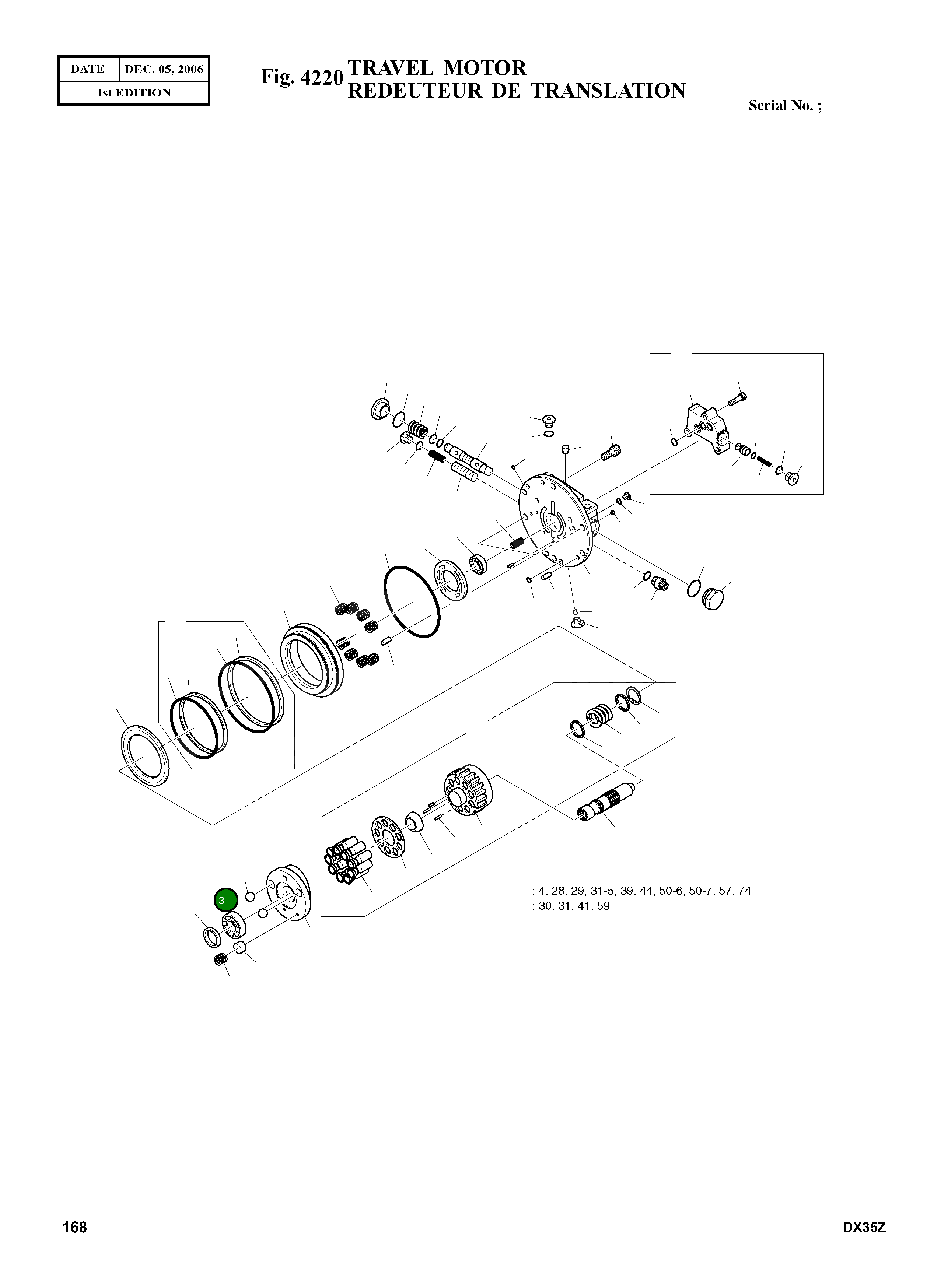 Шариковый подшипник K9003741 Komatsu