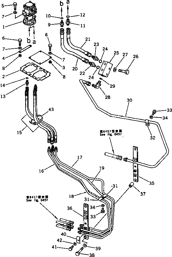 Трубка 425-62-13631 Komatsu