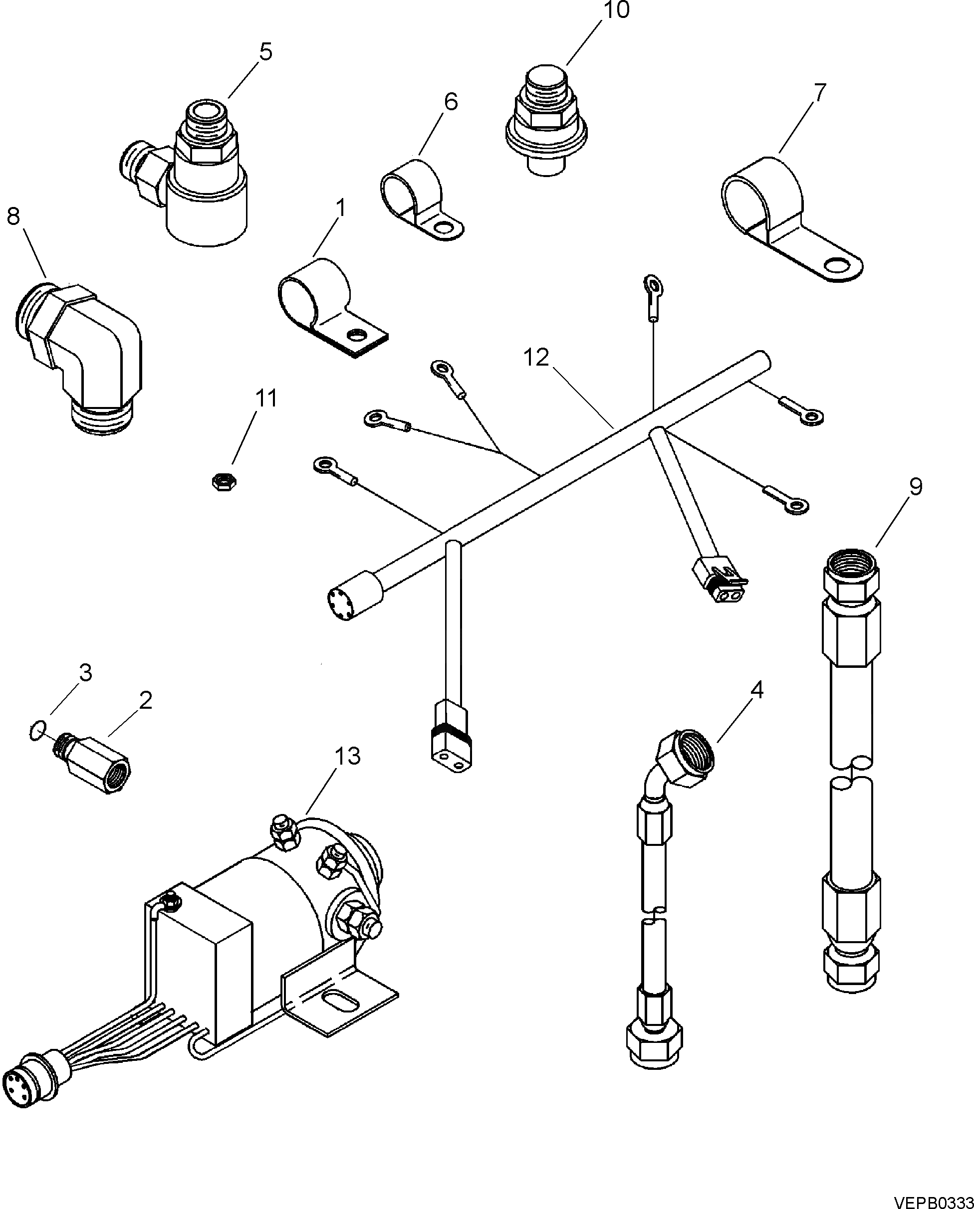 Хомут 6216-54-6920 Komatsu