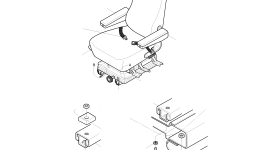 Сиденье 2901-1052 Komatsu