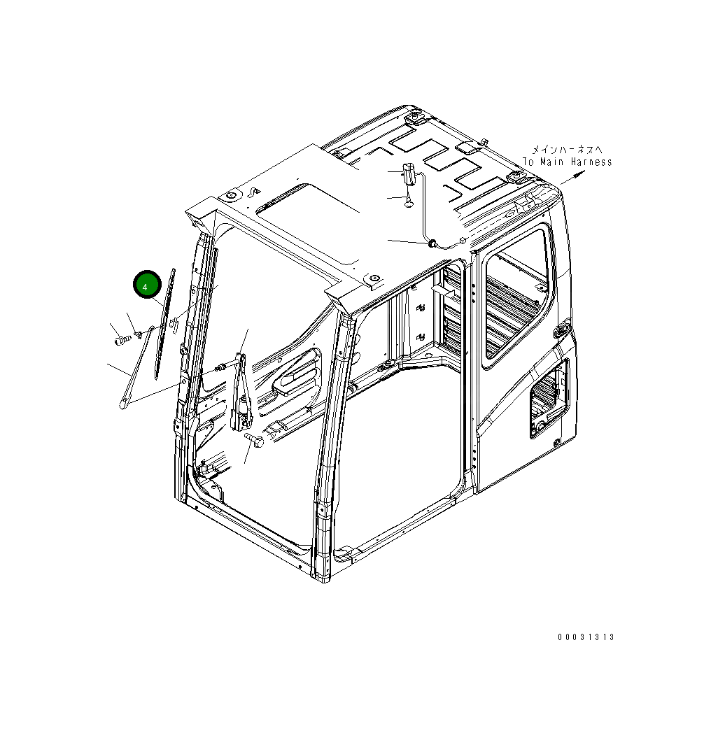 Отвал 21N-54-35481 Komatsu