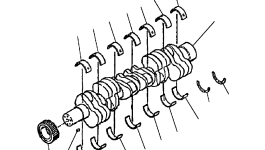 Шпонка 1238 831 H1 Komatsu