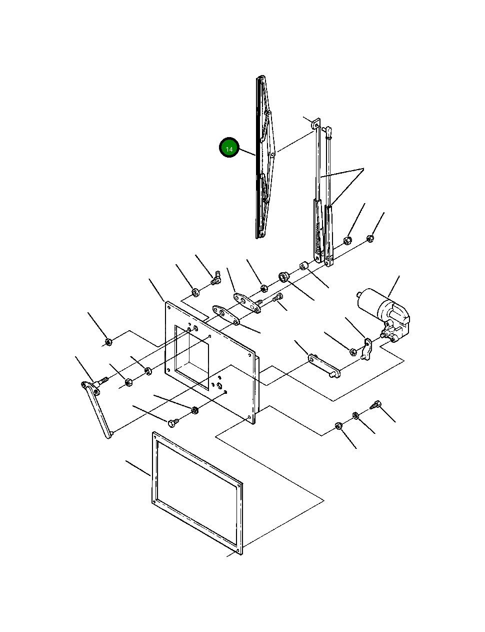 Щётка стеклоочистителя 418-926-A680 Komatsu