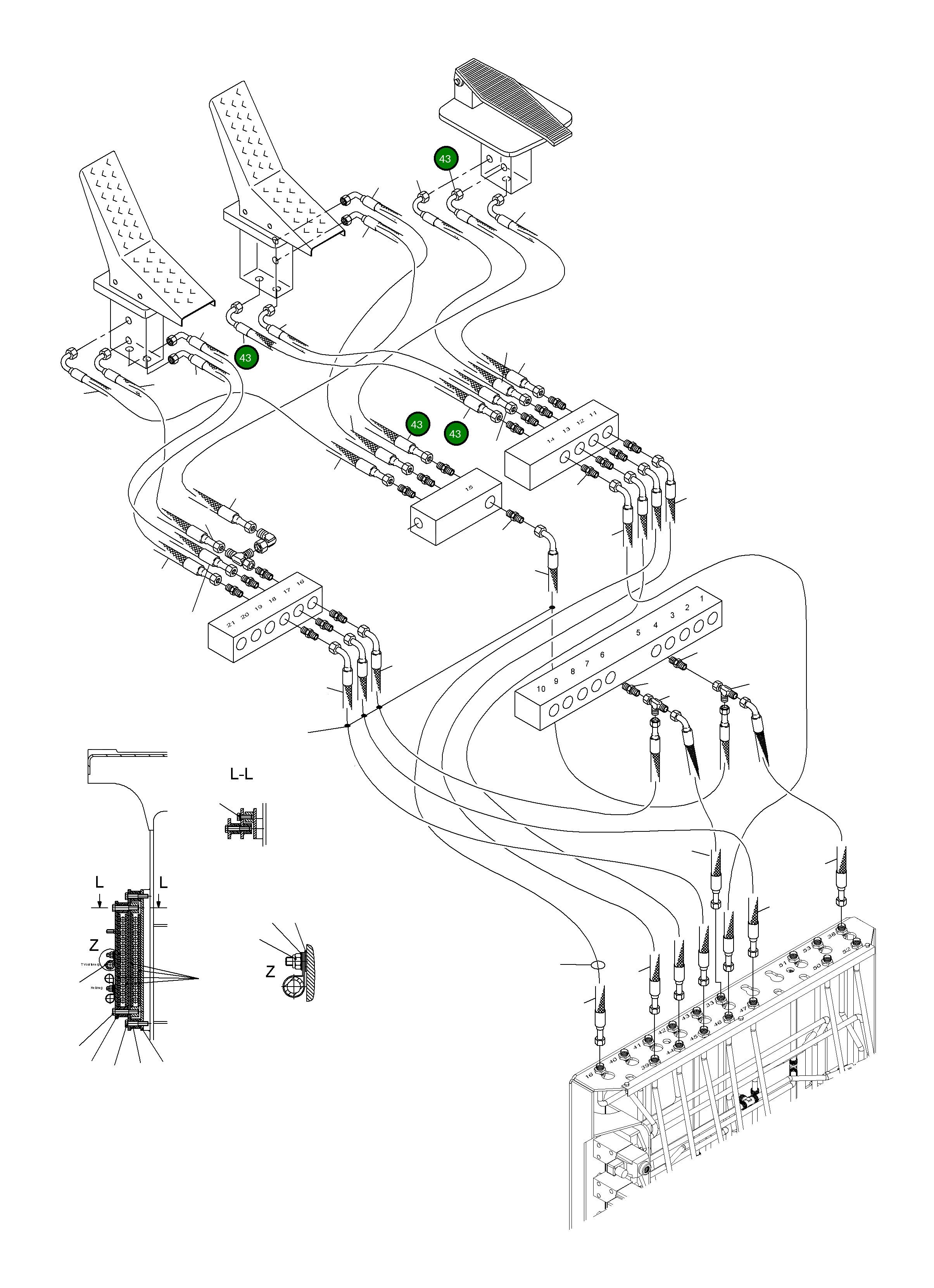 Шланг в сборе DN8x530 793 700 73 Komatsu