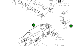 Отвал 154-71-72111 Komatsu