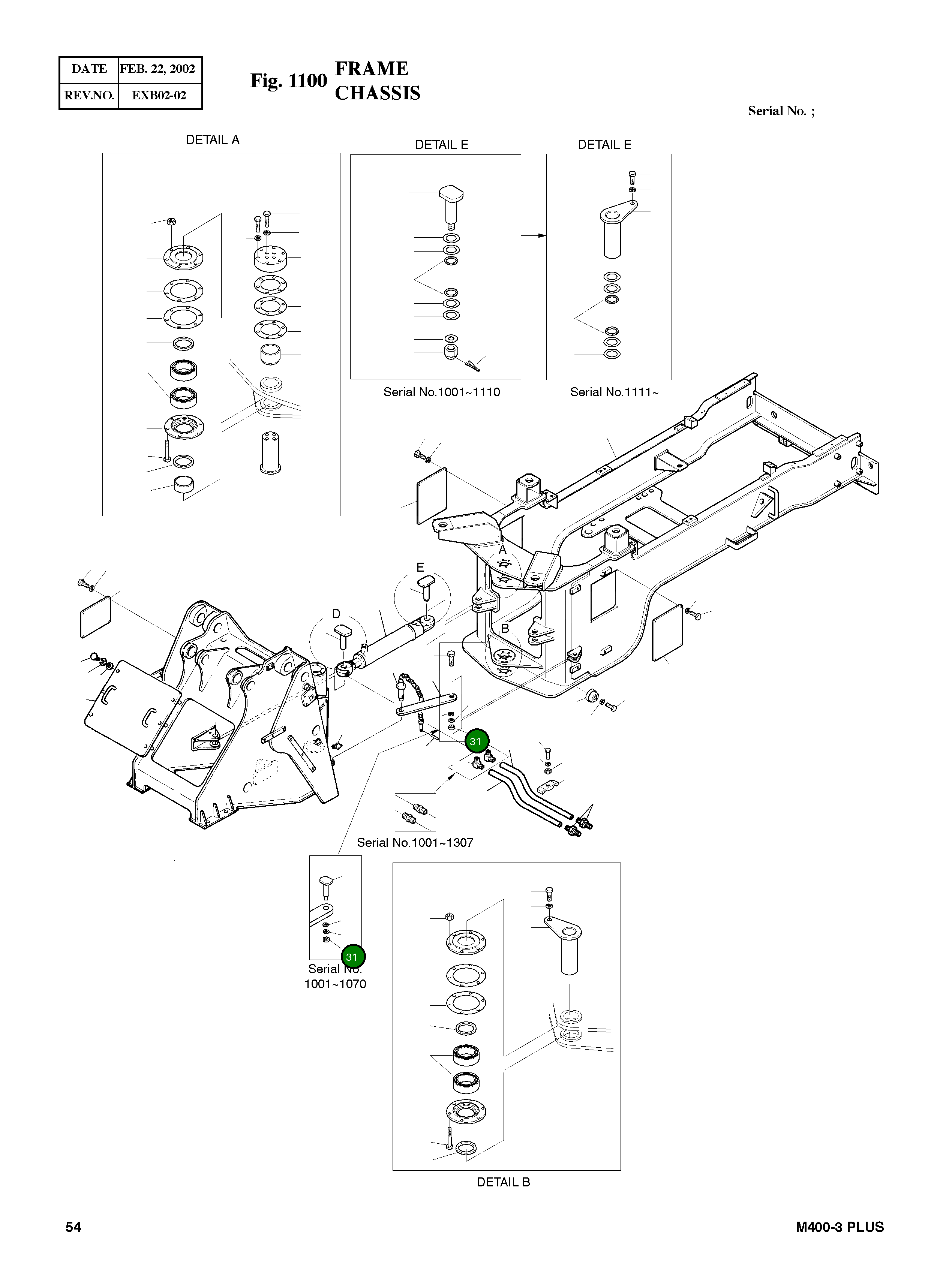 Гайка M27X2.0 S4033433 Komatsu