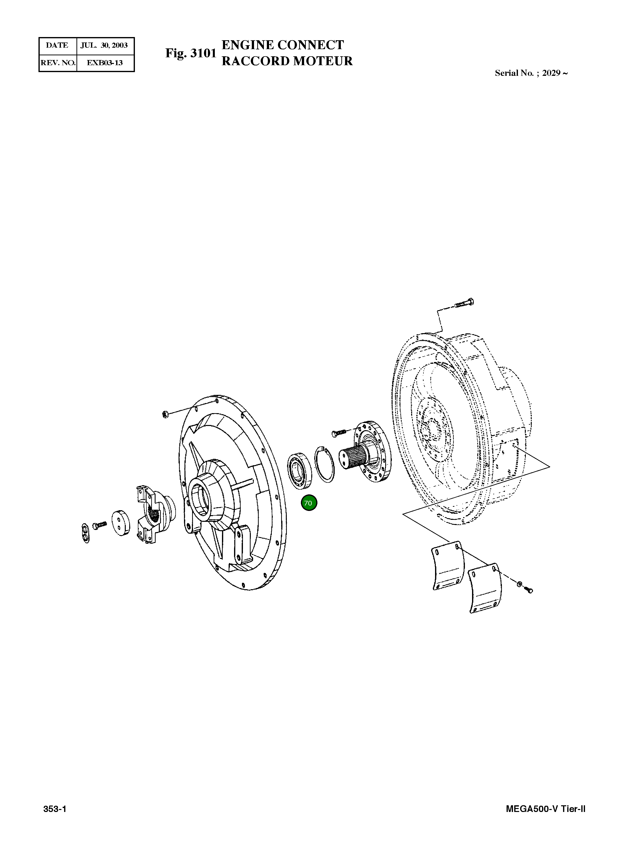 Шариковый подшипник 0750 116 221 Komatsu