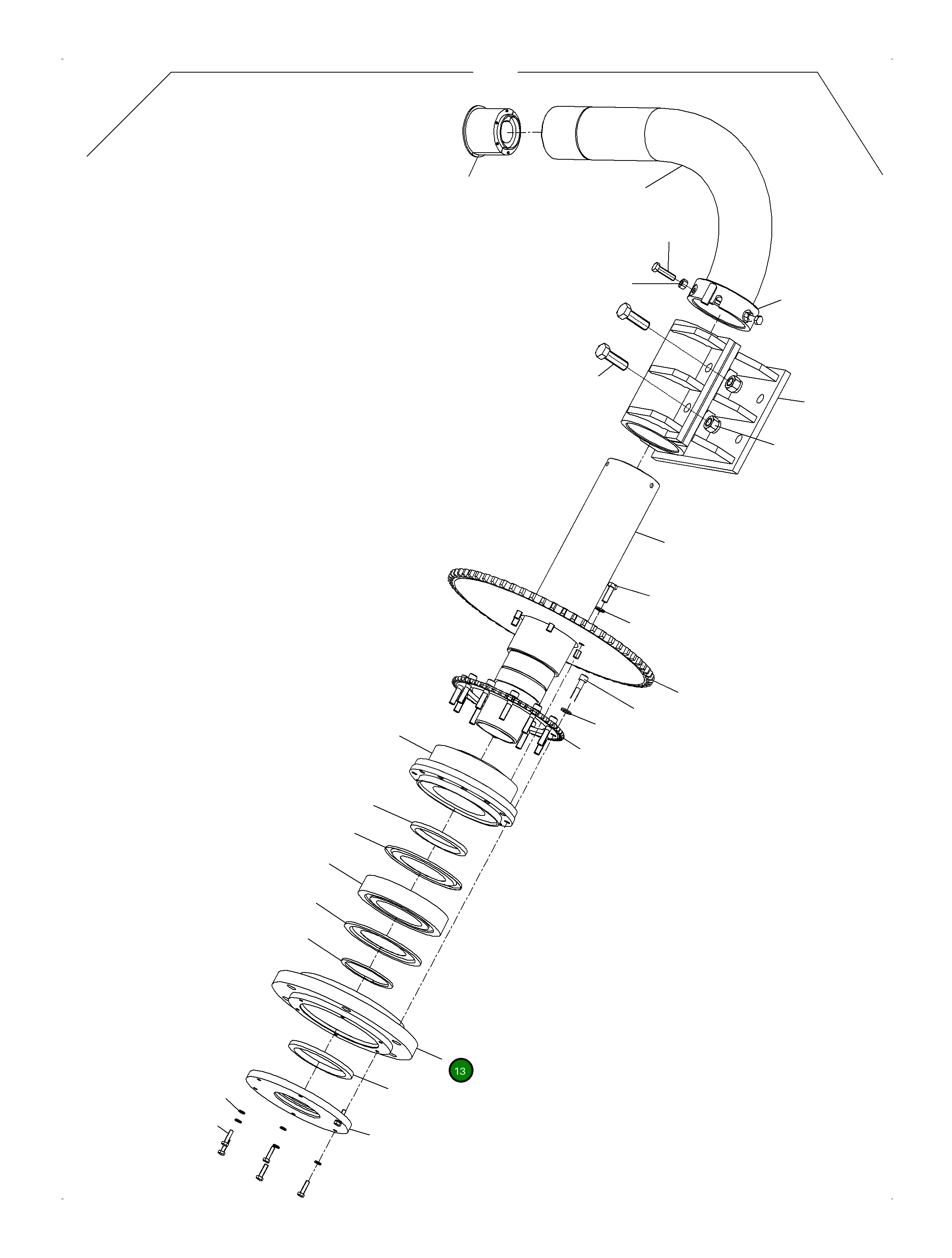Фиксатор подшипника 794 156 73 Komatsu