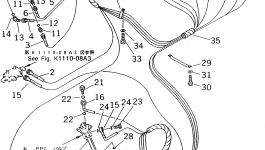 Шланг 1910MM,GREEN-YELLOW 201-62-73390 Komatsu