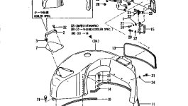 Лист YM172175-65610 Komatsu