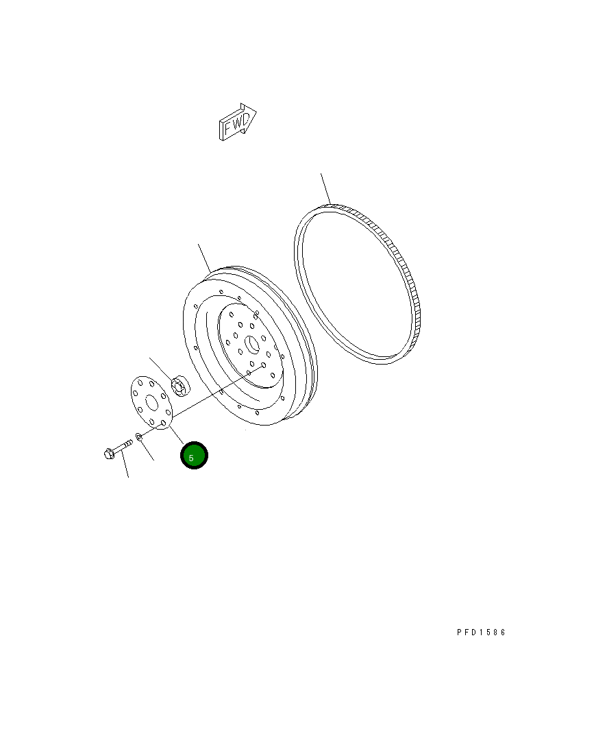 Шайба 6732-31-4580 Komatsu