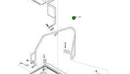 Крышка аккумулятора в сборе 621-02457C Komatsu
