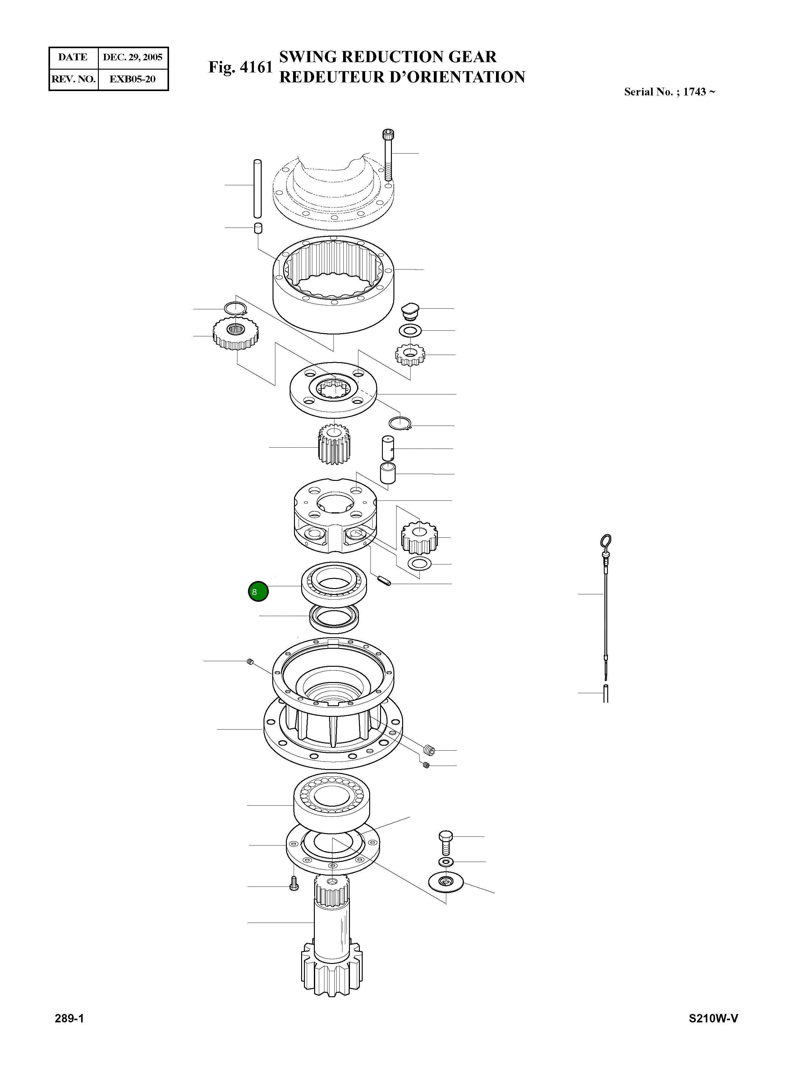 Роликовый подшипник 109-00174 Komatsu