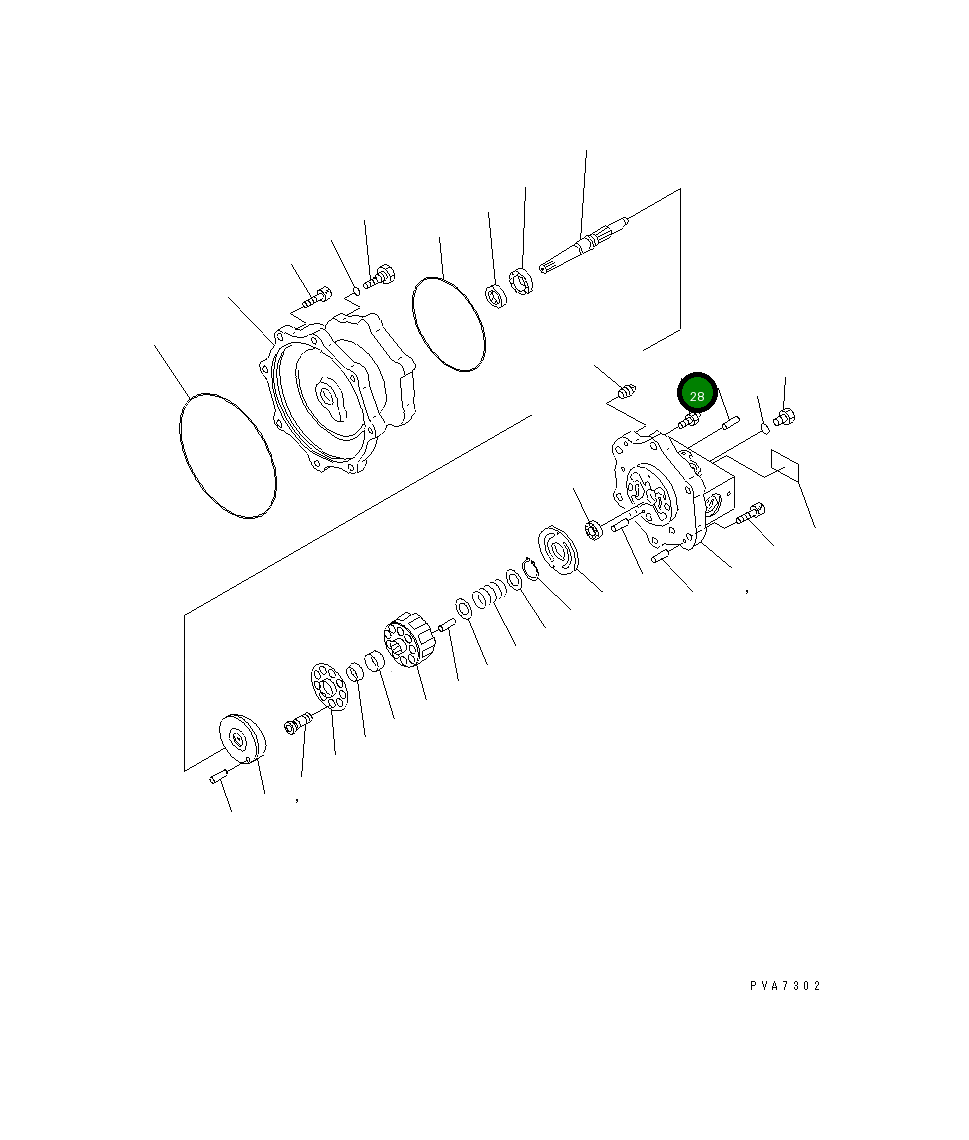 Штуцер прокачки TZB-2101 Komatsu