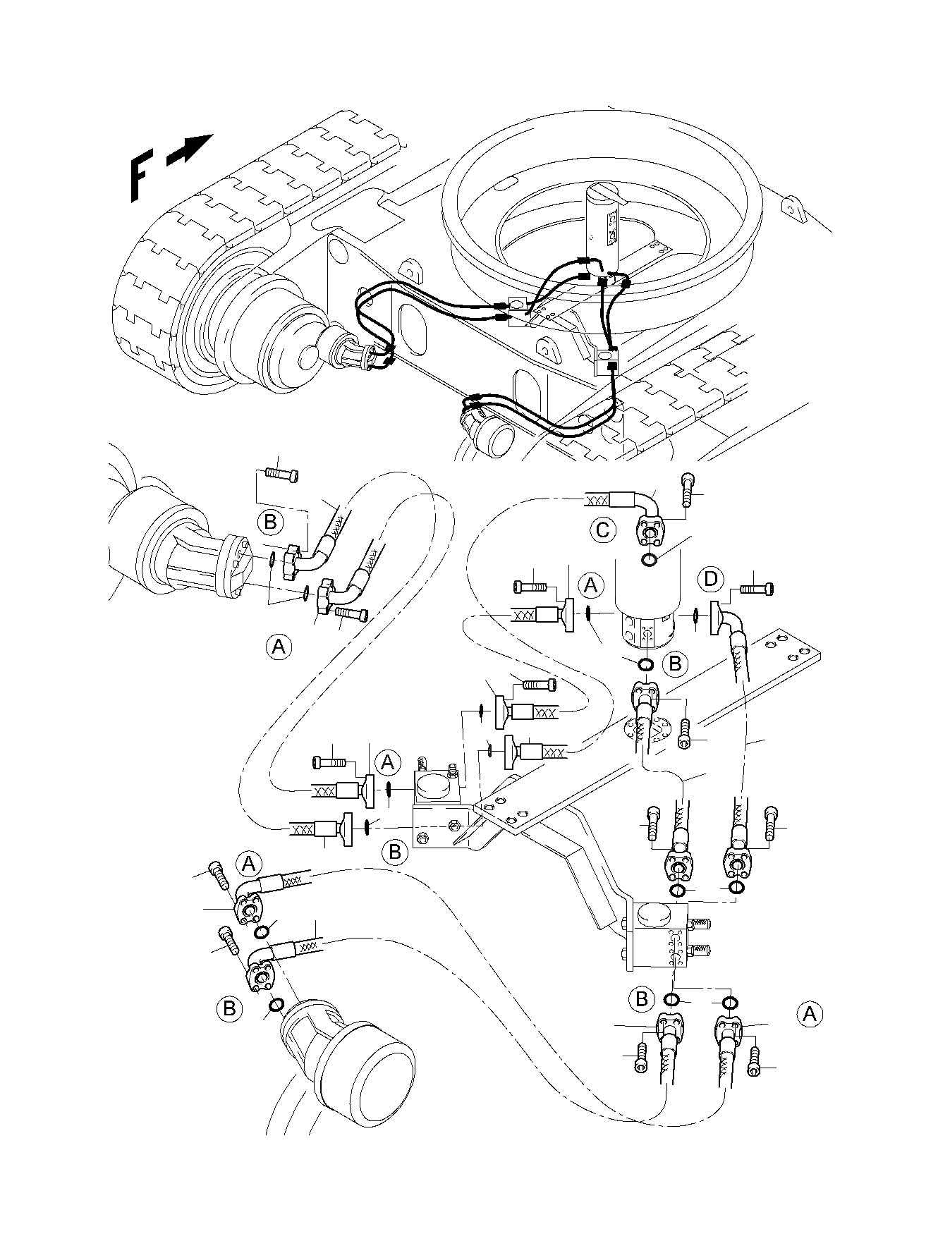 Шланг в сборе DN 40x1100 517 614 98 Komatsu