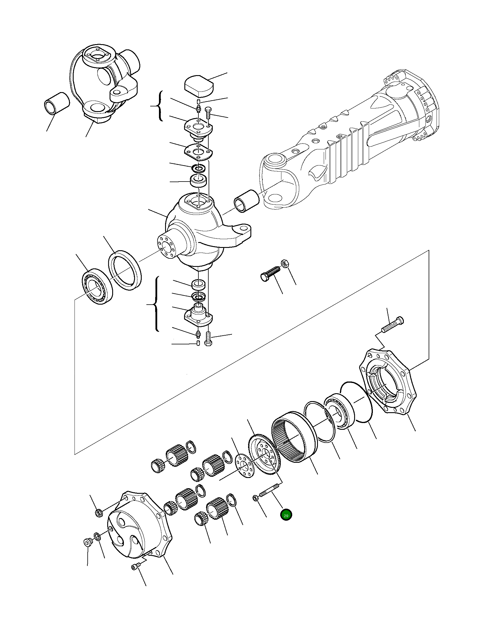 Шпилька 226-22-11850 Komatsu