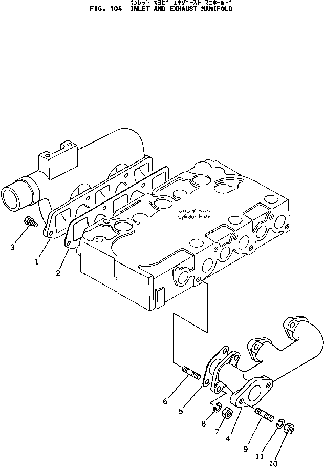 Шпилька KT01517-51025 Komatsu