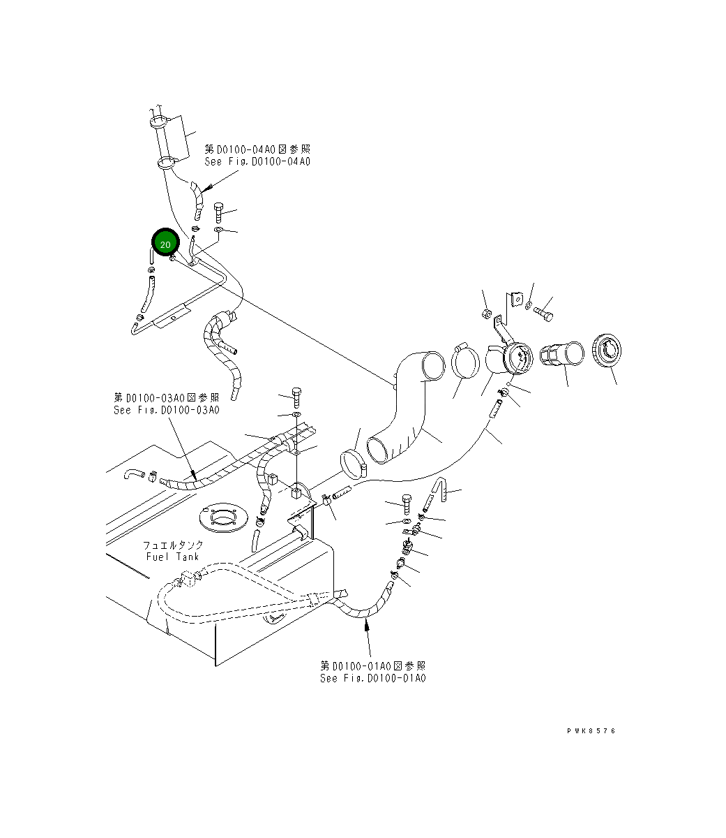 Хомут 362-43-18840 Komatsu
