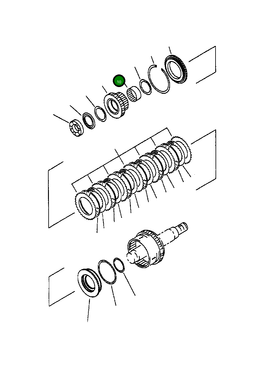 Игольчатый подшипник 714-07-12280 Komatsu