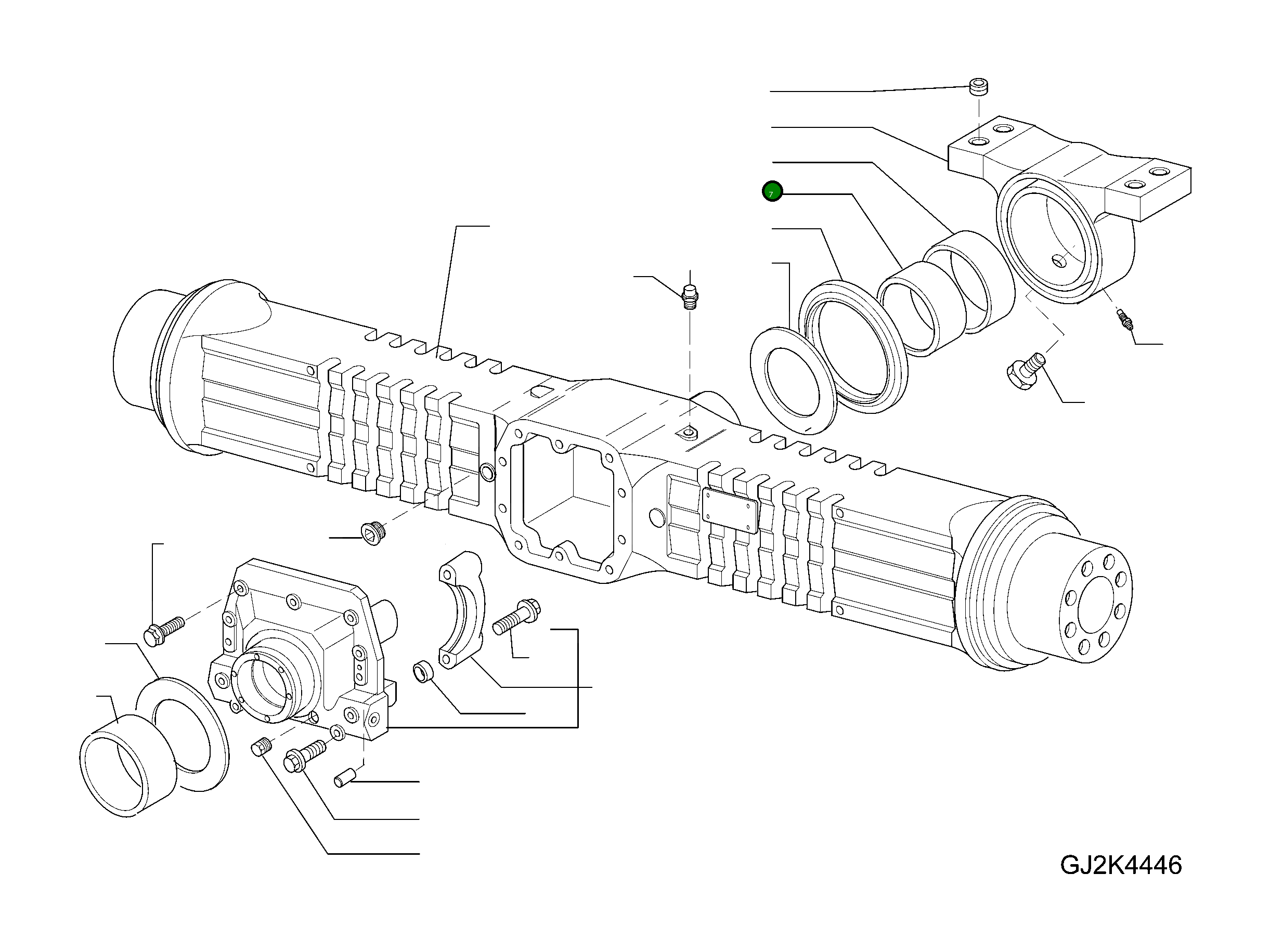 Втулка 42T-23-H0P25 Komatsu
