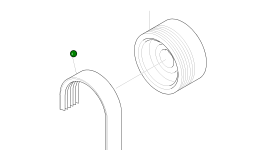 Рифлёный ремень 3084037 Komatsu