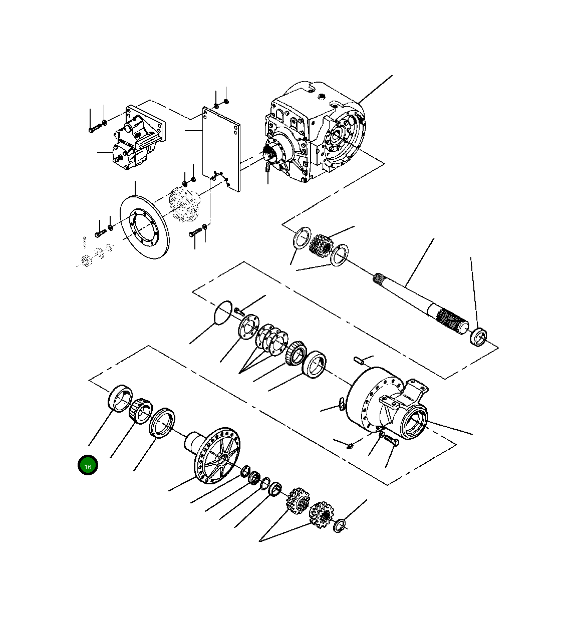 Чашка подшипника 1286 763 H1 Komatsu
