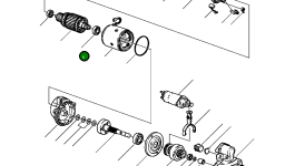 Подшипник якоря DE 1460 015 H1 Komatsu