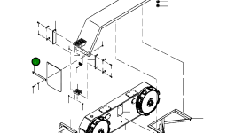 Опорная штанга брызговика 1433 567 H1 Komatsu