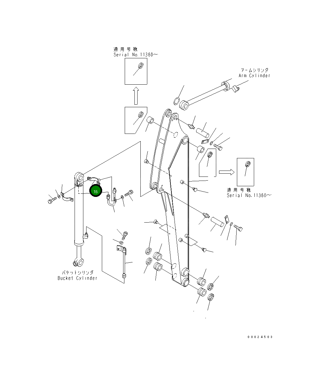 Хомут 22J-943-1740 Komatsu