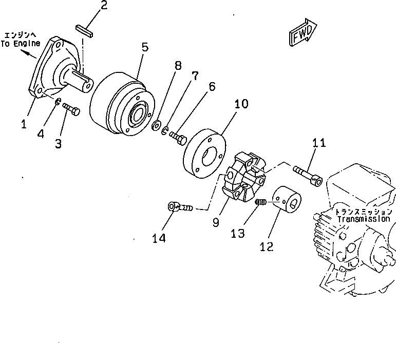 Проставка 2692-3-11320 Komatsu