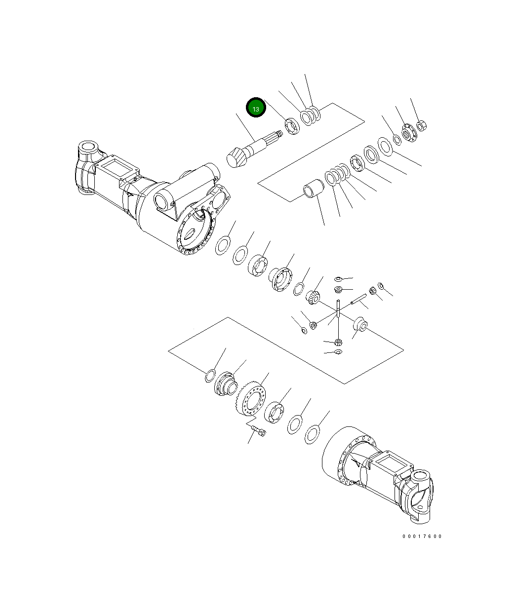Роликовый подшипник 20K-22-31710 Komatsu