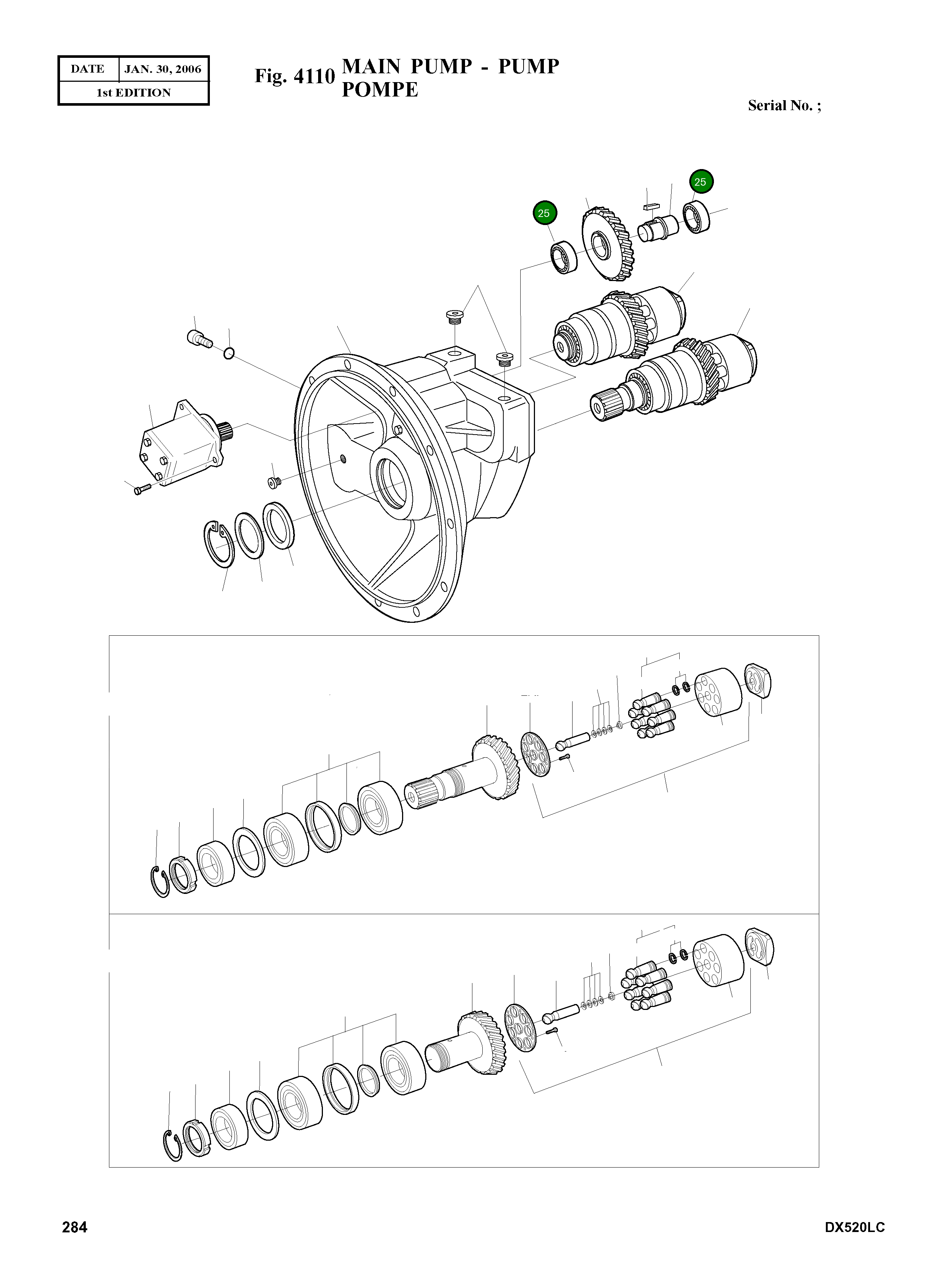 Цилиндрический роликовый подшипник 2.109-00192 Komatsu