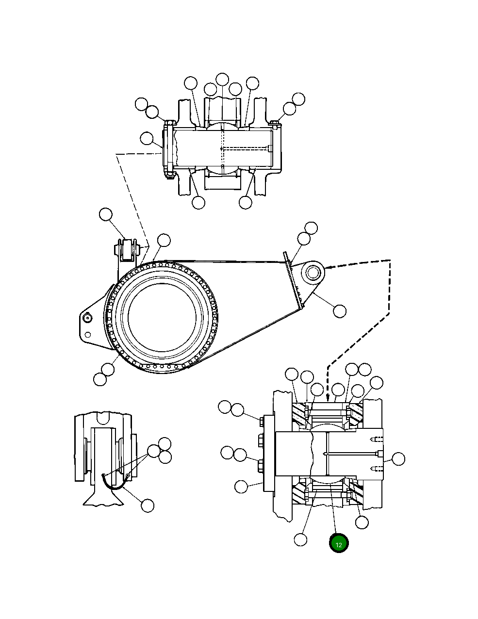 Подшипник (1) PB6612 Komatsu