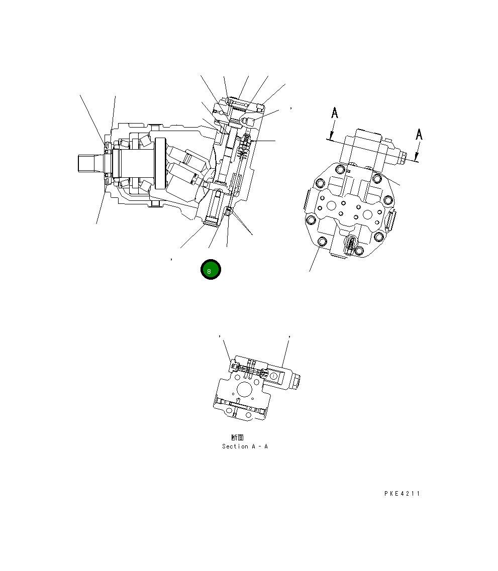 Гайка 415-17-22150 Komatsu