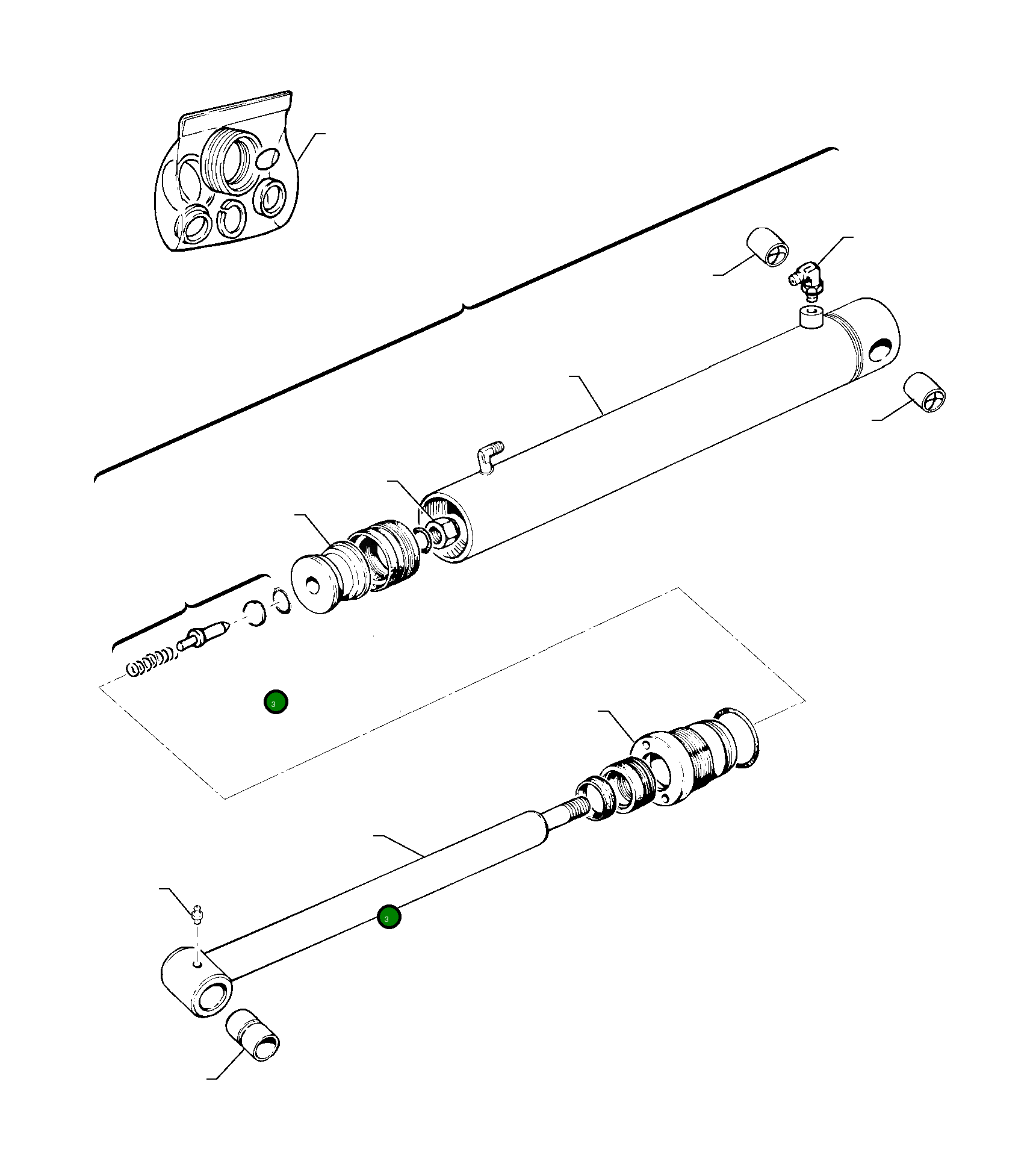 Шток UE0000156 Komatsu