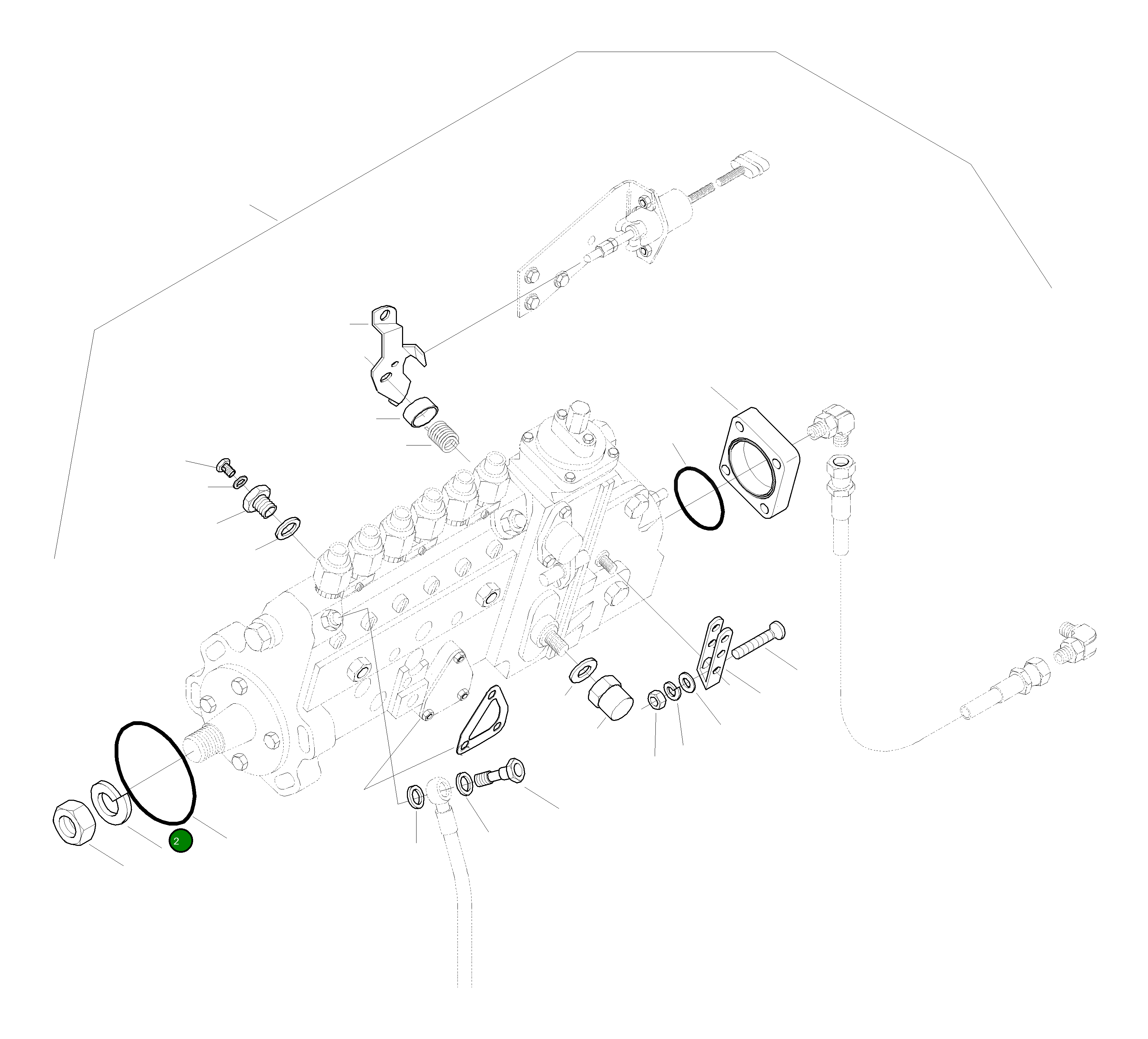 Гайка CU3912894 Komatsu